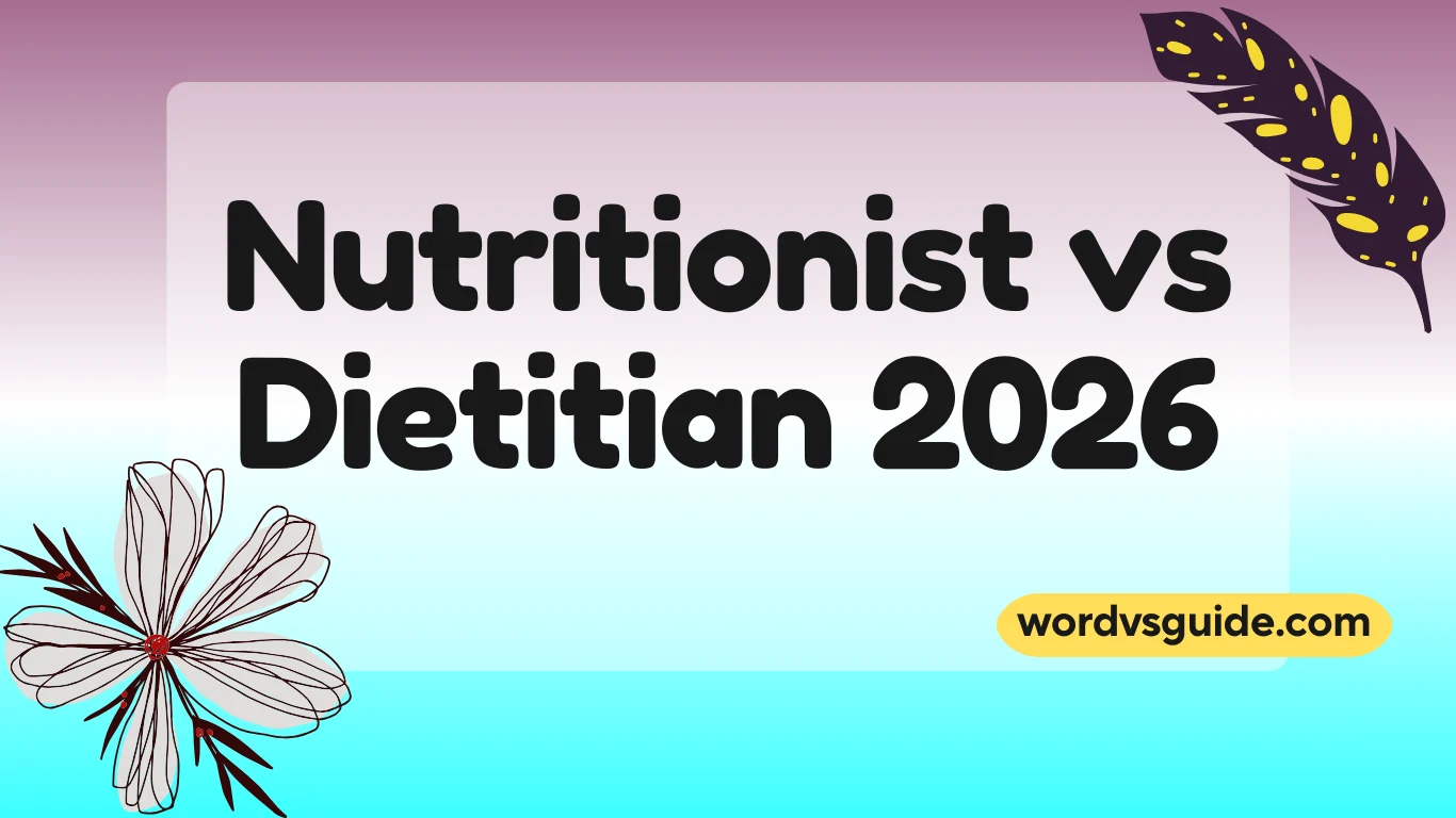 Nutritionist vs Dietitian