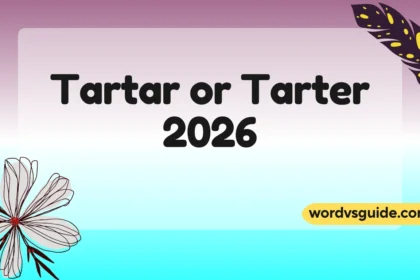 Tartar or Tarter