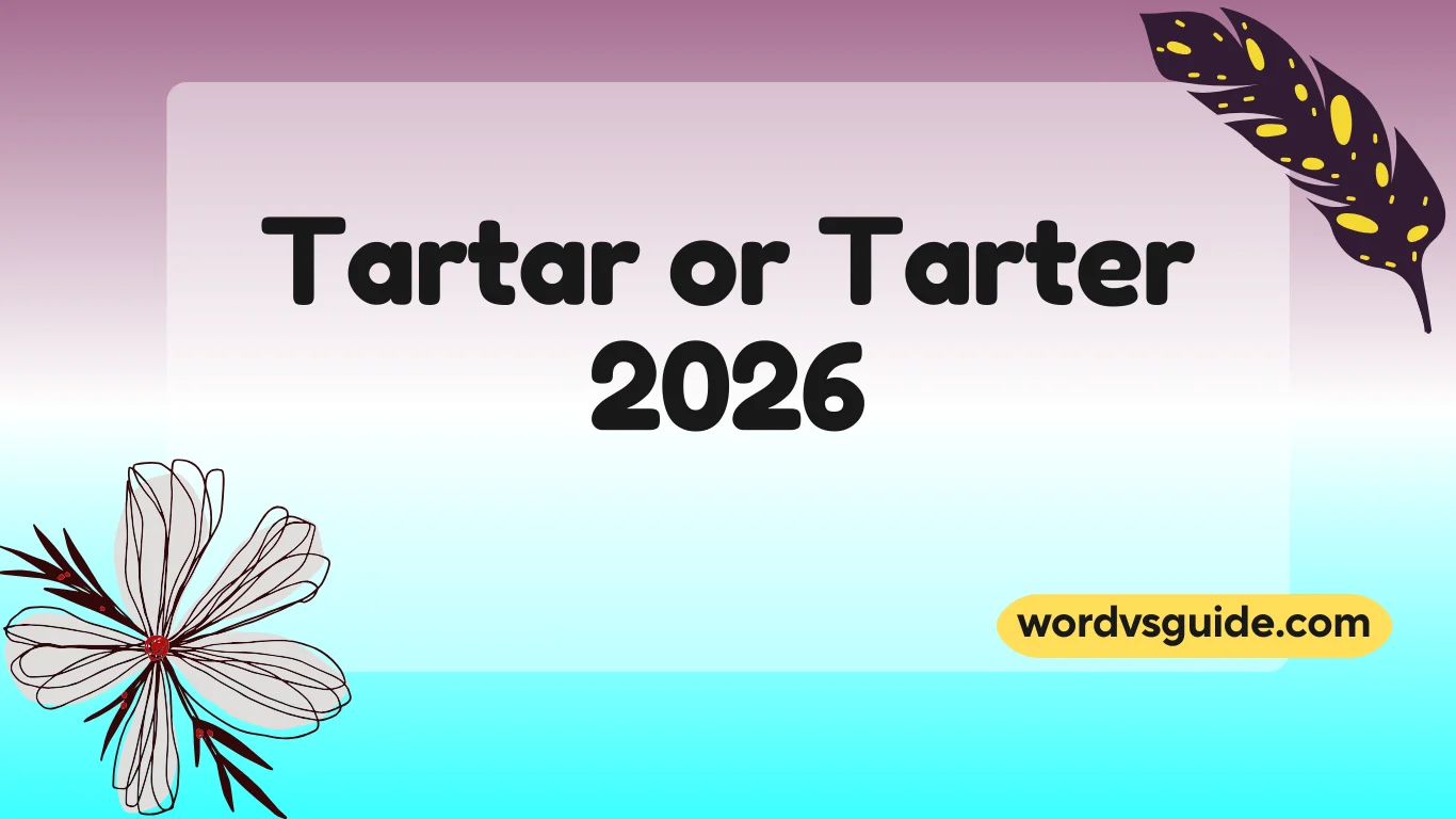 Tartar or Tarter