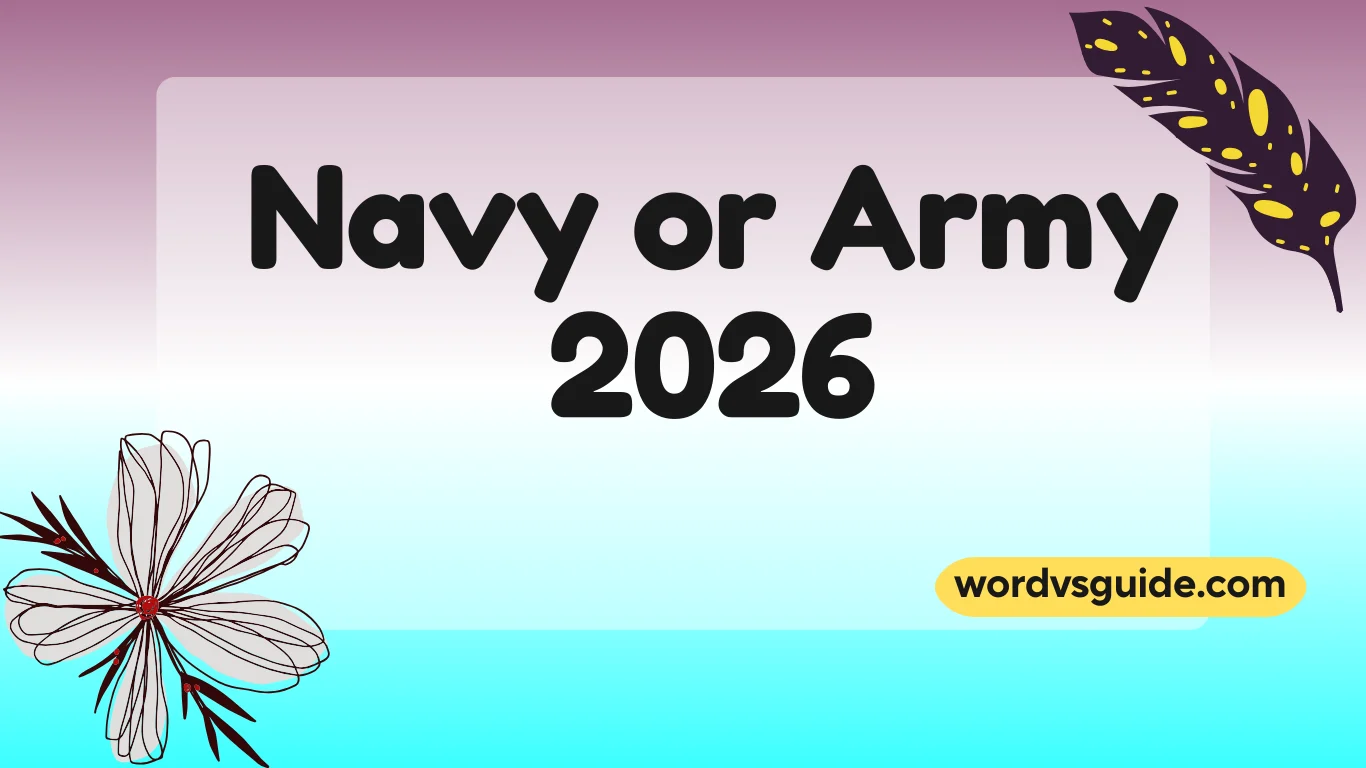 Navy or Army