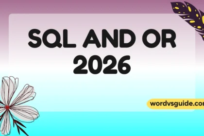 SQL AND OR