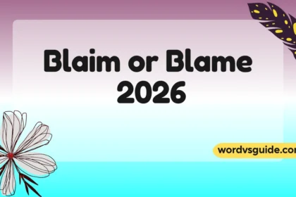 Blaim or Blame