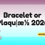 Bracelet or Plaquļæ½