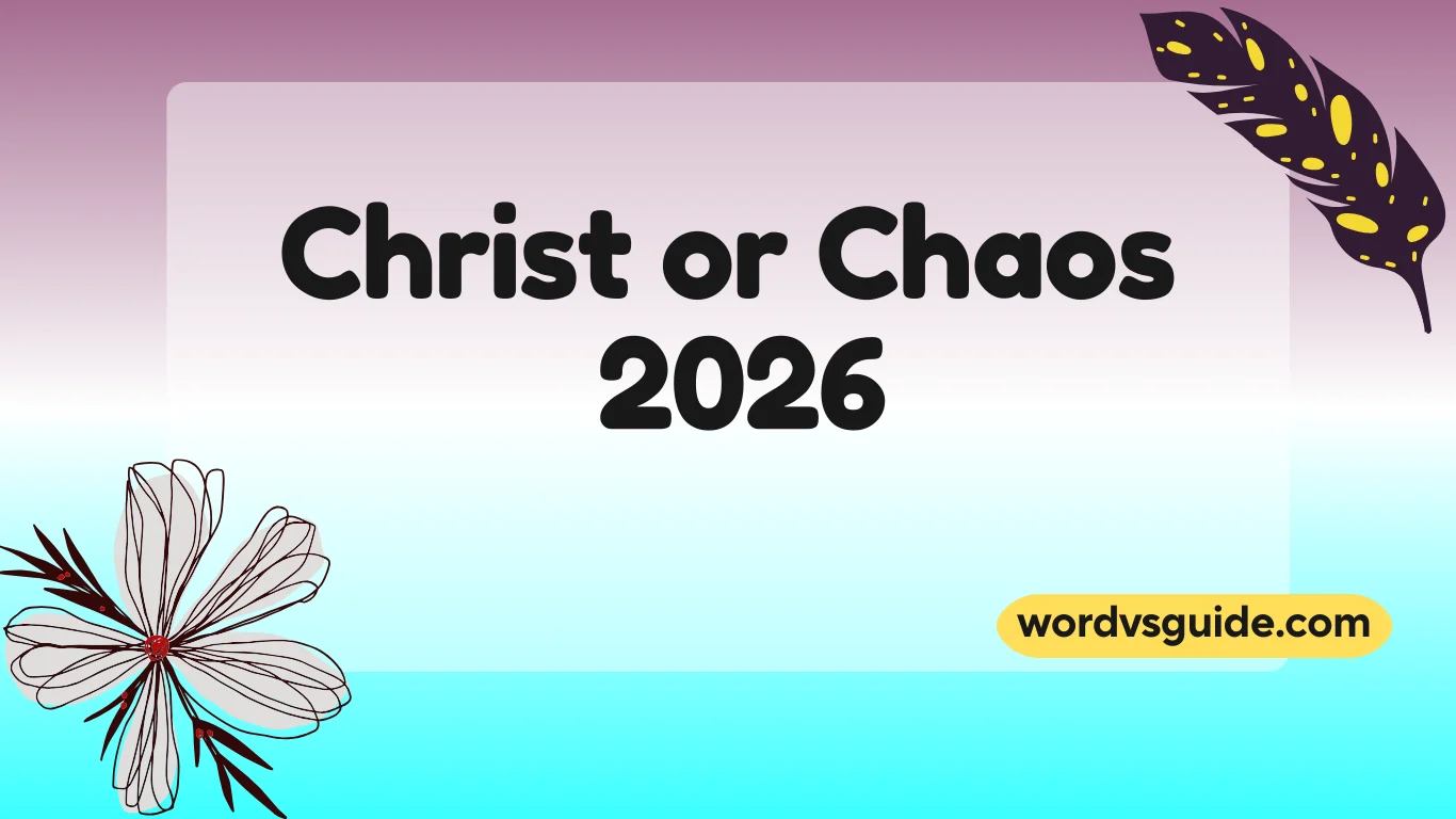 Christ or Chaos