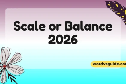 Scale or Balance