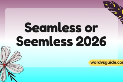 Seamless or Seemless