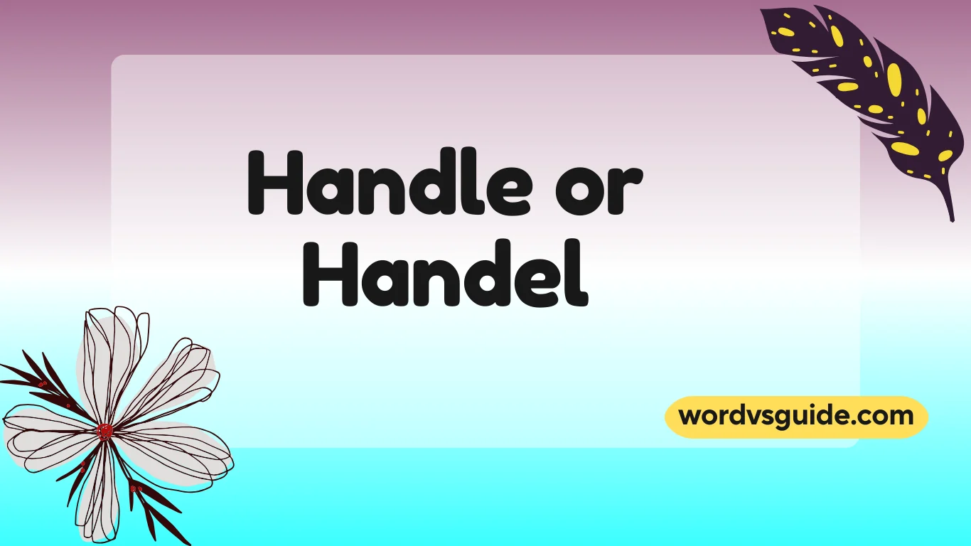 Handle or Handel